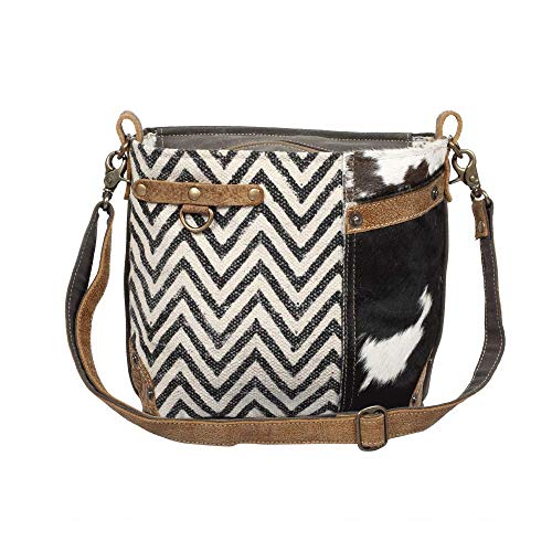 Myra Bag Galeecha Shoulder Bag Chevron Cow4