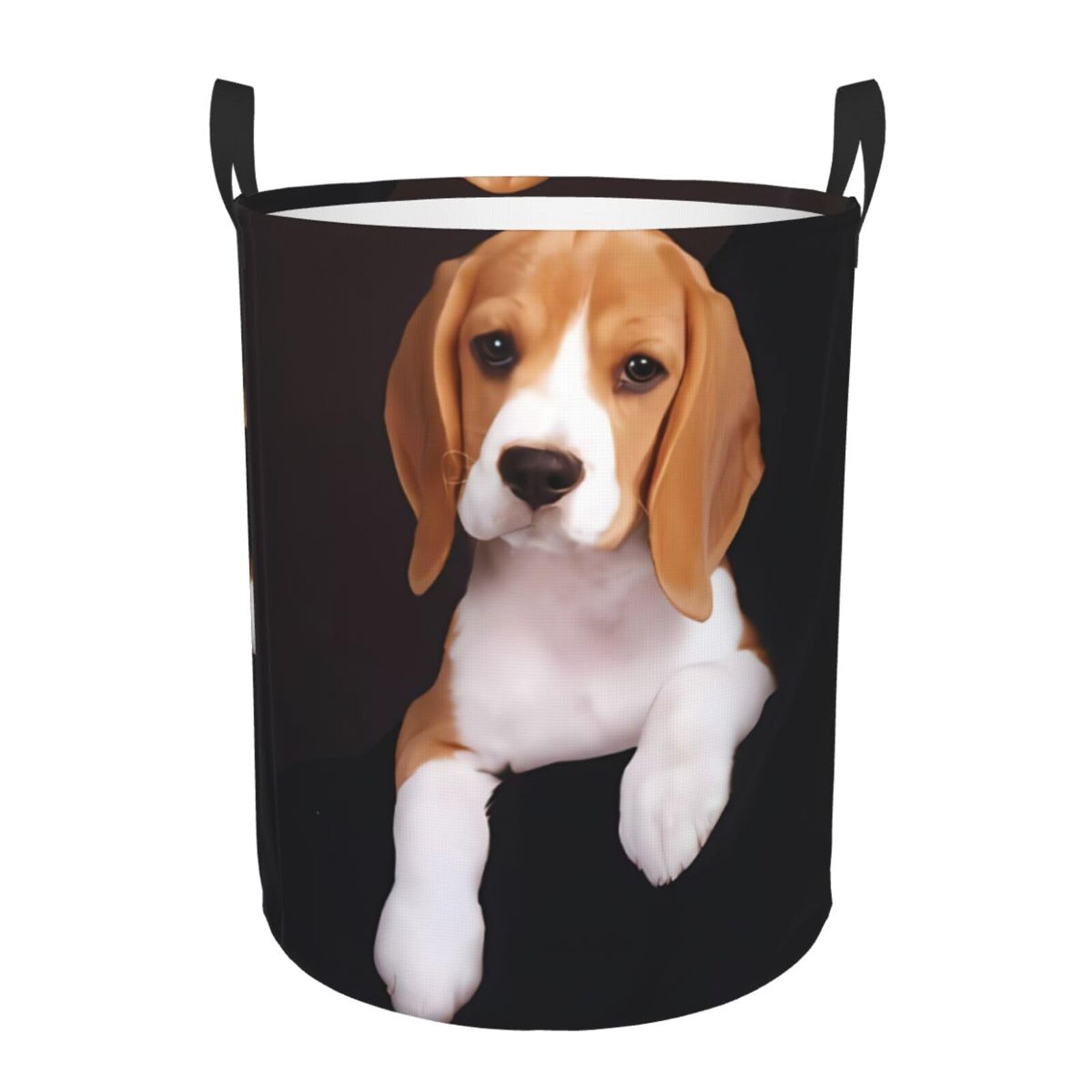 S Circular Hamper ovely Pet Dog Beagle Print for Dirty Clothes