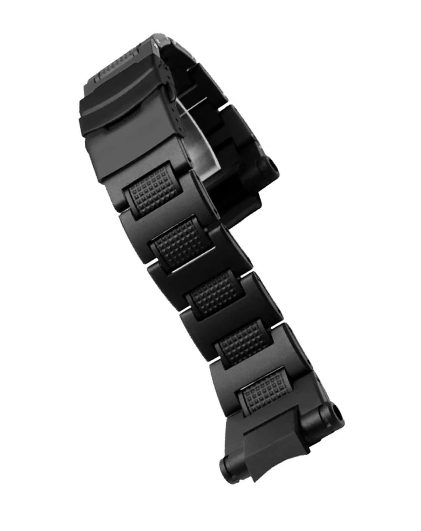 For GA-1000 1100 GW-4000 GW-A1100 A1000 Plastic Strap， Black Sports Watch Bracelet for Men(Black Buckle)
