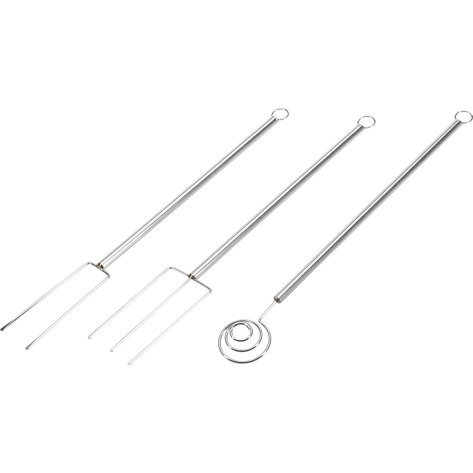 Westmark Chocolate Dipping Fork Set, 3-pc. – Chocolate Praline Cutlery for DIY Chocolate Pralines, Spiral Fork and 2 Forks for Picking Up, Holding, and Placing – Steel