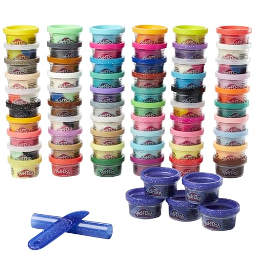 Play-Doh Ultimate Color Collection 65-Pack of Modeling Compound, Non-Toxic, 1-Ounce Fun Size Cans, Includes Sapphire, Sparkle, Confetti, Metallic Colors, and Color Burst (Amazon Exclusive) - Image 11