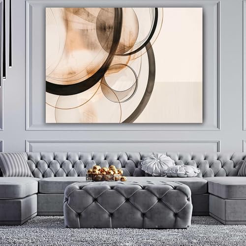Impression sur toile intissée poster mural abstrait 70x100cm