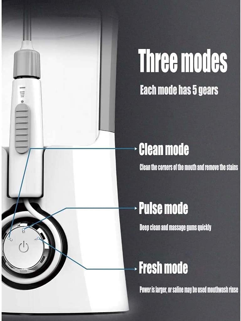 Idropulsore, Cordless Elettrico: 3 modalità, 6 Punte