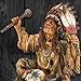 United Cutlery Native American Chief Resin Sculpture | Beautiful Home Decor | Exquisite Details | Plains Indian Culture | Vibrantly Colored Polyresin | Dimensions 10