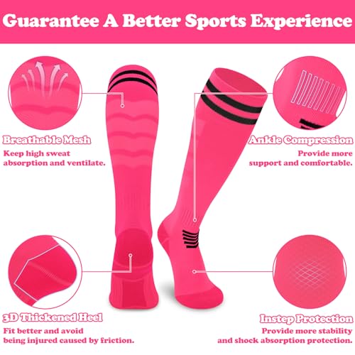 Kids Soccer Socks Youth Soccer Socks Boys Adult Kids Baseball Socks Men Women Girls Softball Socks Cusion Team Sport2