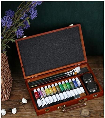 Portable Easel Portable Small Oil Painting Box Compatible with Easy Storage and Storage. Can Be Used Outside 17.8X30X4.8cm Easel