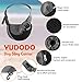 YUDODO Pet Sling Carrier for Small Dogs & Cats – Hands-Free Puppy Carrier with Safety Hook, Large Zipper Pocket, Soft Breathable Mesh, Adjustable Strap & Reflective Strip (Black 1.0 M)