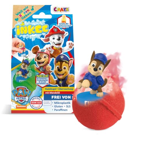 INKEE PAW PATROL Badebombe Kinder mit Überraschung - 80g...