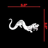 Vista 4 de Calcomanía de dragón de la suerte para computadora portátil de 5.5 x 2.5 pulgadas (color)