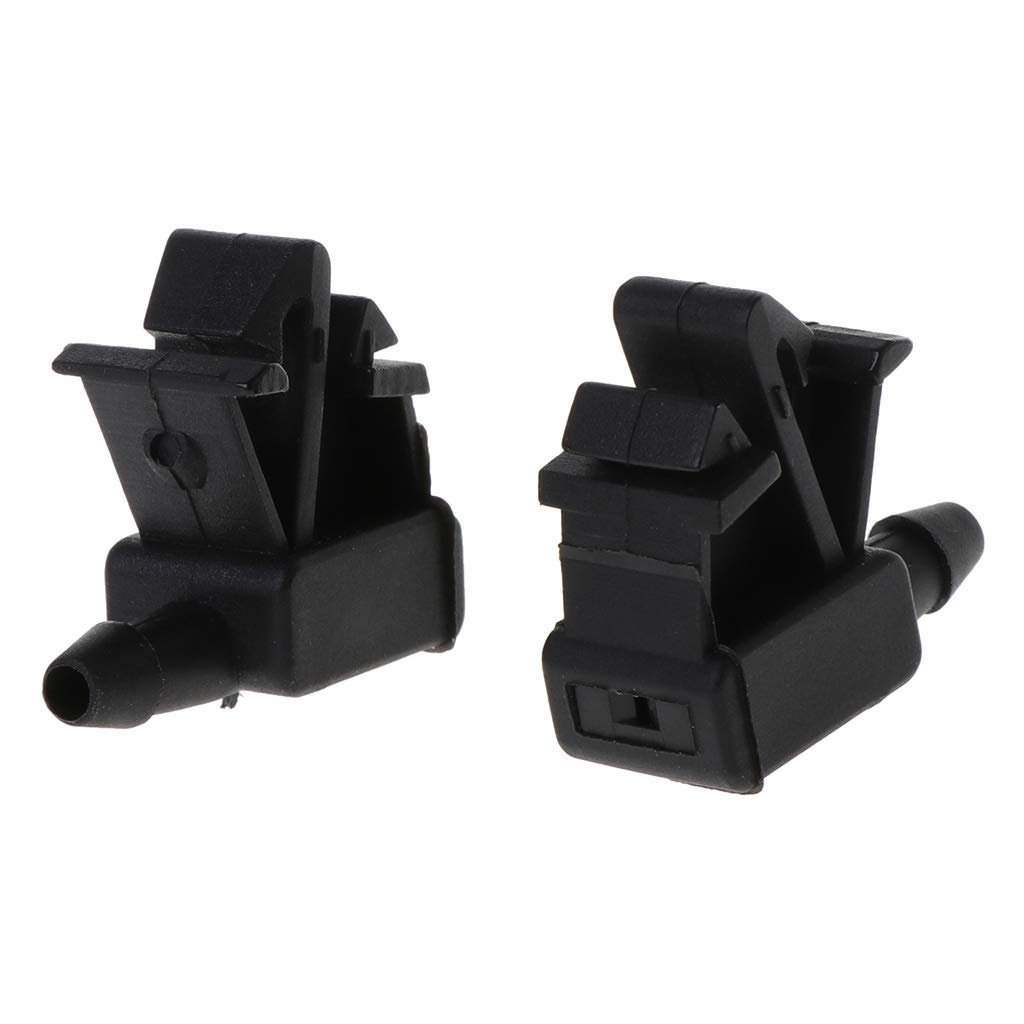 GTYLF Car Front Windscreen Washer Wiper Nozzle Water Compatible for Replacement 2x