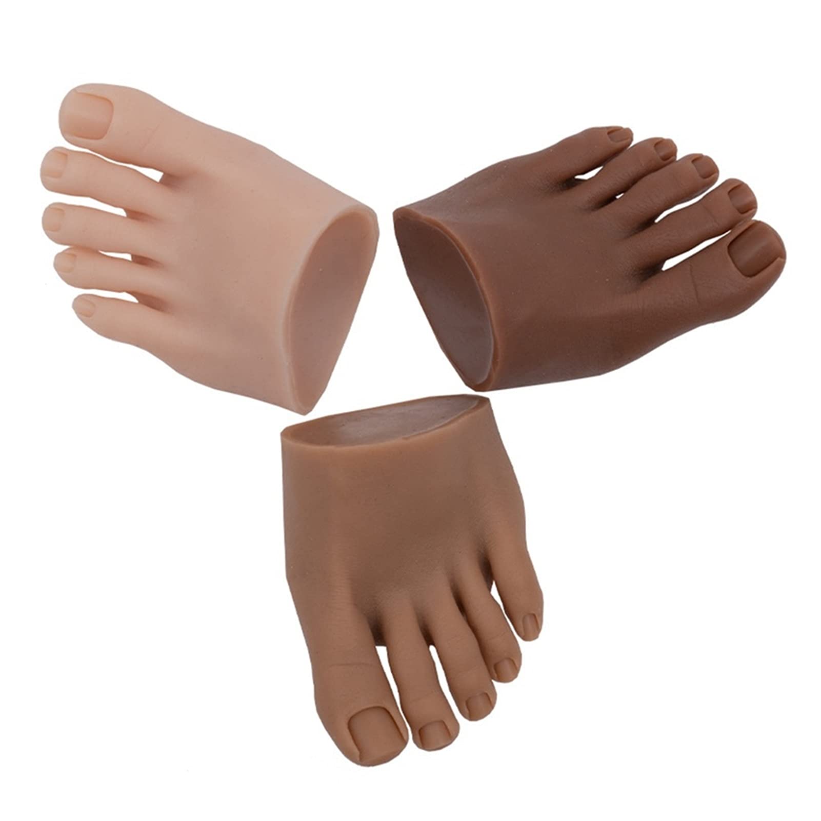 1. PC Realistyczne silikonowe paznokci Praktyka stóp Model do paznokci Insertion Manicure Fake Fałszywy Wyświetla Manekin z klipsem(Right 5)
