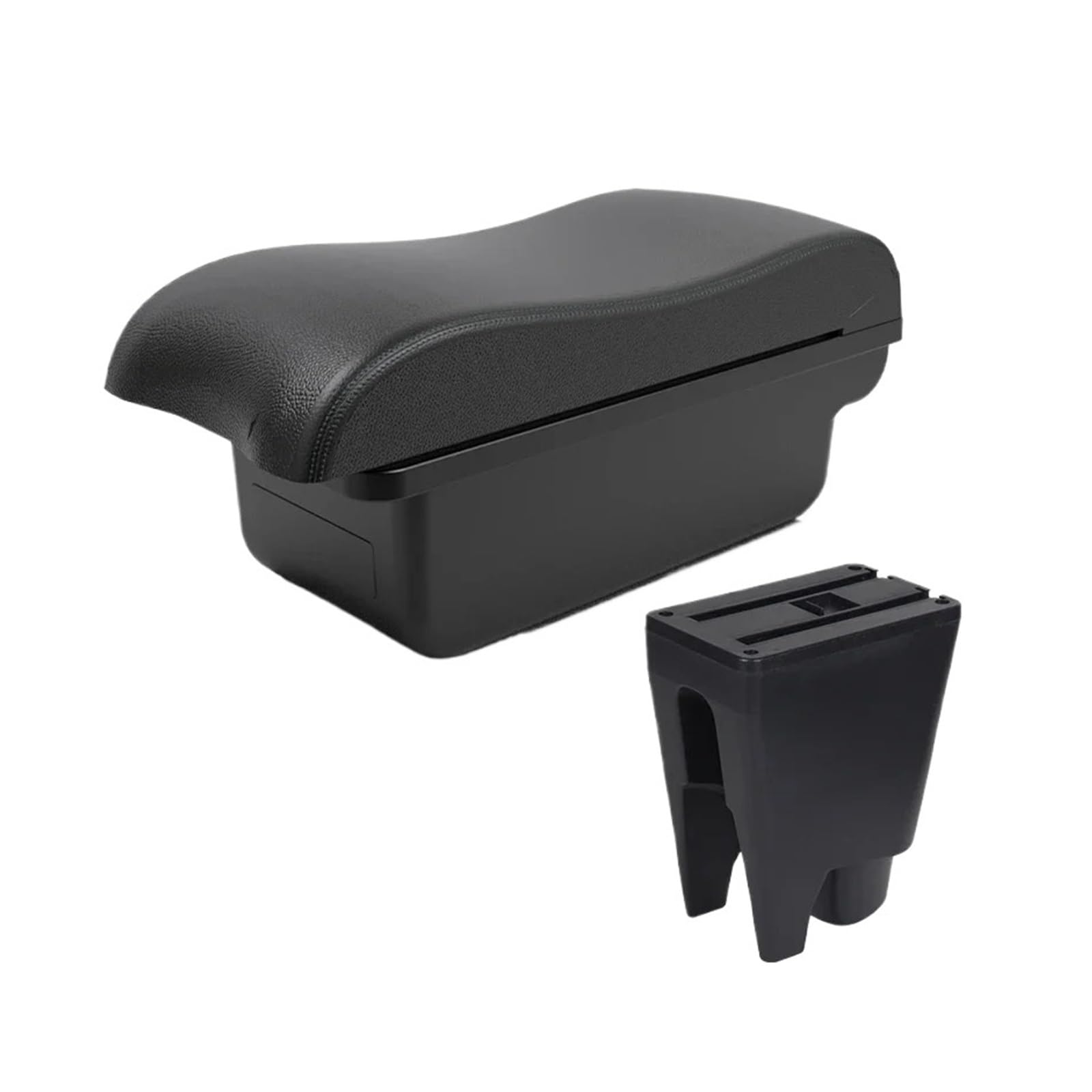Umdjju A2 Black Line No Usb For Citroen For C1 Car Armrest Modification Double-Layer Storage Box Center Console Interior Accessor Car Centre Console Armrest Box(A2 Black Line No Usb)