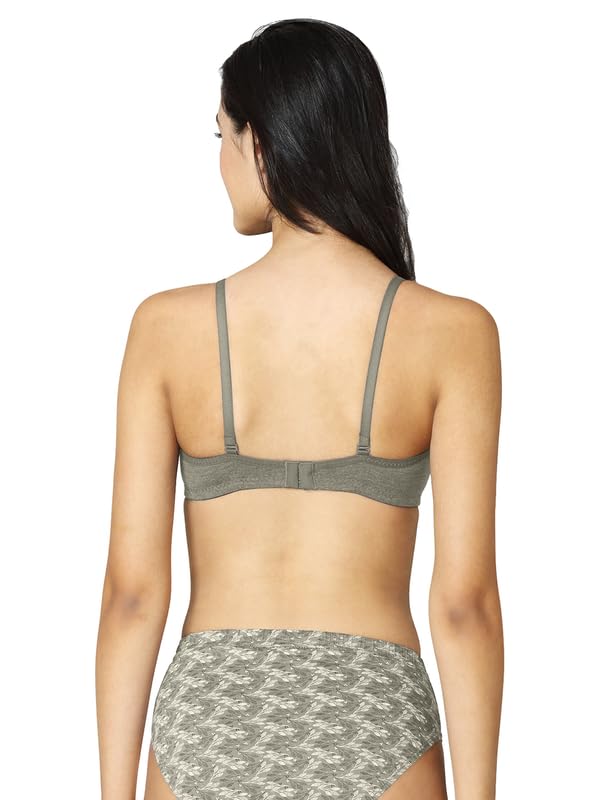 Image of VSTAR Jade Women's Soft Foam Padded Wire-Free Seamless Medium Coverage Bra | Convertible & Adjustable Straps | Polycotton Comfort | Breathable & Soft | Pack of 1