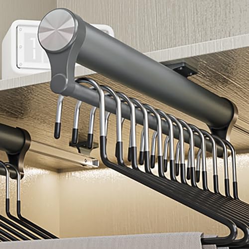 Tringle extensible coulissante pour penderie en acier robuste durable