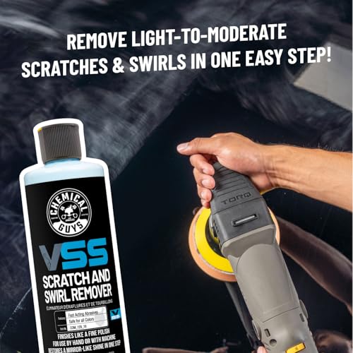 Image of Chemical Guys, VSS One-Step Scratch & Swirl Remover, Cut & Polish, 16 oz | Cuts scratches and swirls then finishes to a high gloss in one step, safe on clear coat and ceramic paint