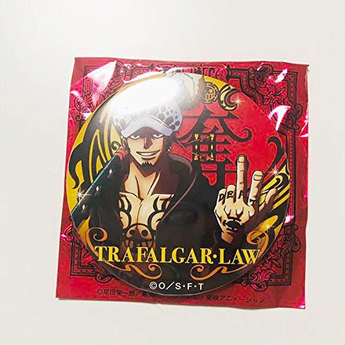 輩缶バッジ 4点 トラファルガー・ロー ワノ国 BLACK RED BEST30