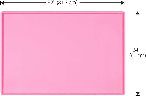 Miniatura 67 de Tapete de comida para perros, bandeja de comida impermeable de silicona, mantel individual antideslizante para mascotas, borde elevado de 0.6