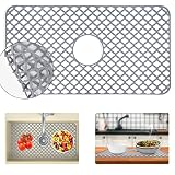 QKVCX Silicone Sink Protectors for Kitchen,26"x14" Sink Protectors for Bottom of Farmhouse Stainless