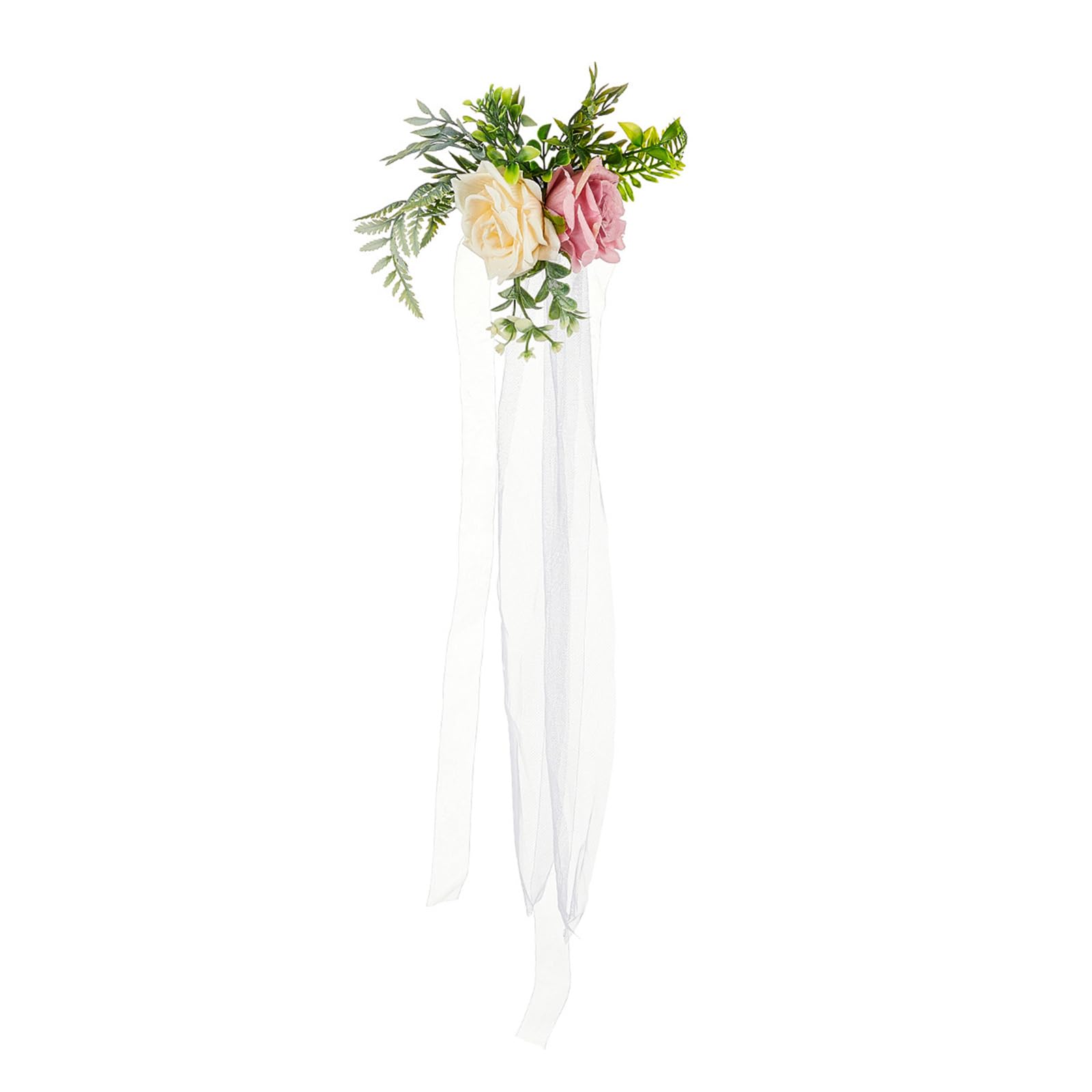 Jazuaiao Aisle Pew Chair Flower Decorations for Wedding Ceremony Proms Dinner Parties, Artificial Flower Arrangements Outdoor Chair Flowers
