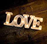 Foaky LED Letter Lights Sign Light Up Letters Sign for Night Light Wedding/Birthday Party Battery...