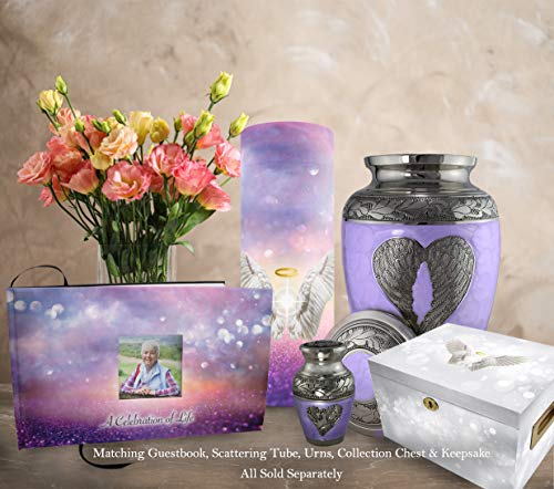 Image of Angel Wing Cremation Urns for Human Ashes Adult Female Angel Urns for Ashes