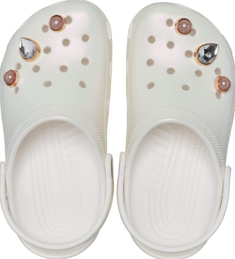 Image of Crocs Girl's Clog, White /Multi Color, 33 /34 EU