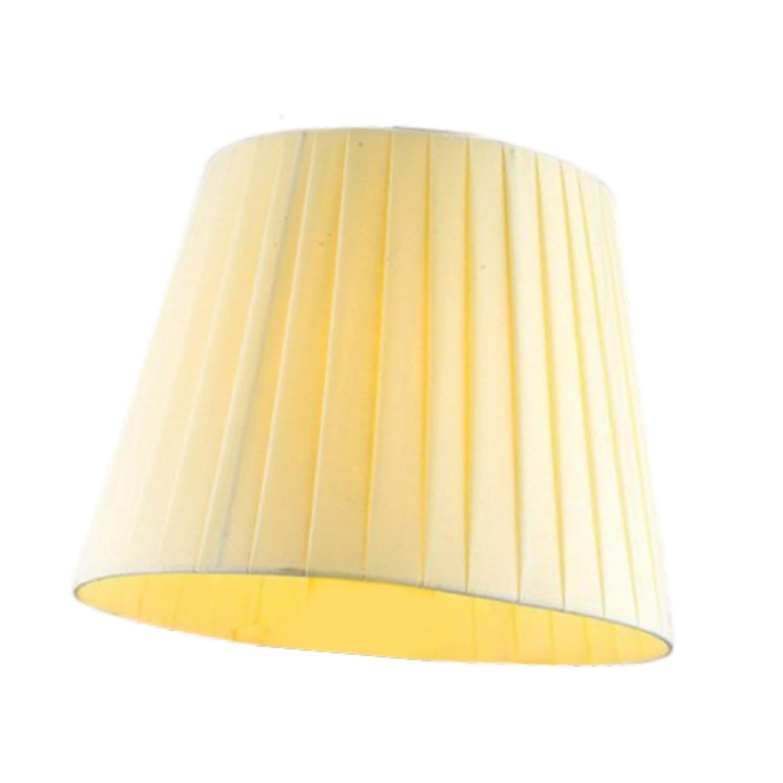 Pantalla de Lámpara de Tela - Cubierta para Lámpara Lámparas/lámparas de Pie Accesorio de Iluminación Luz Decoración del Hogar para Sala de Estar Hote, Borde Recto Amarillo, Individual