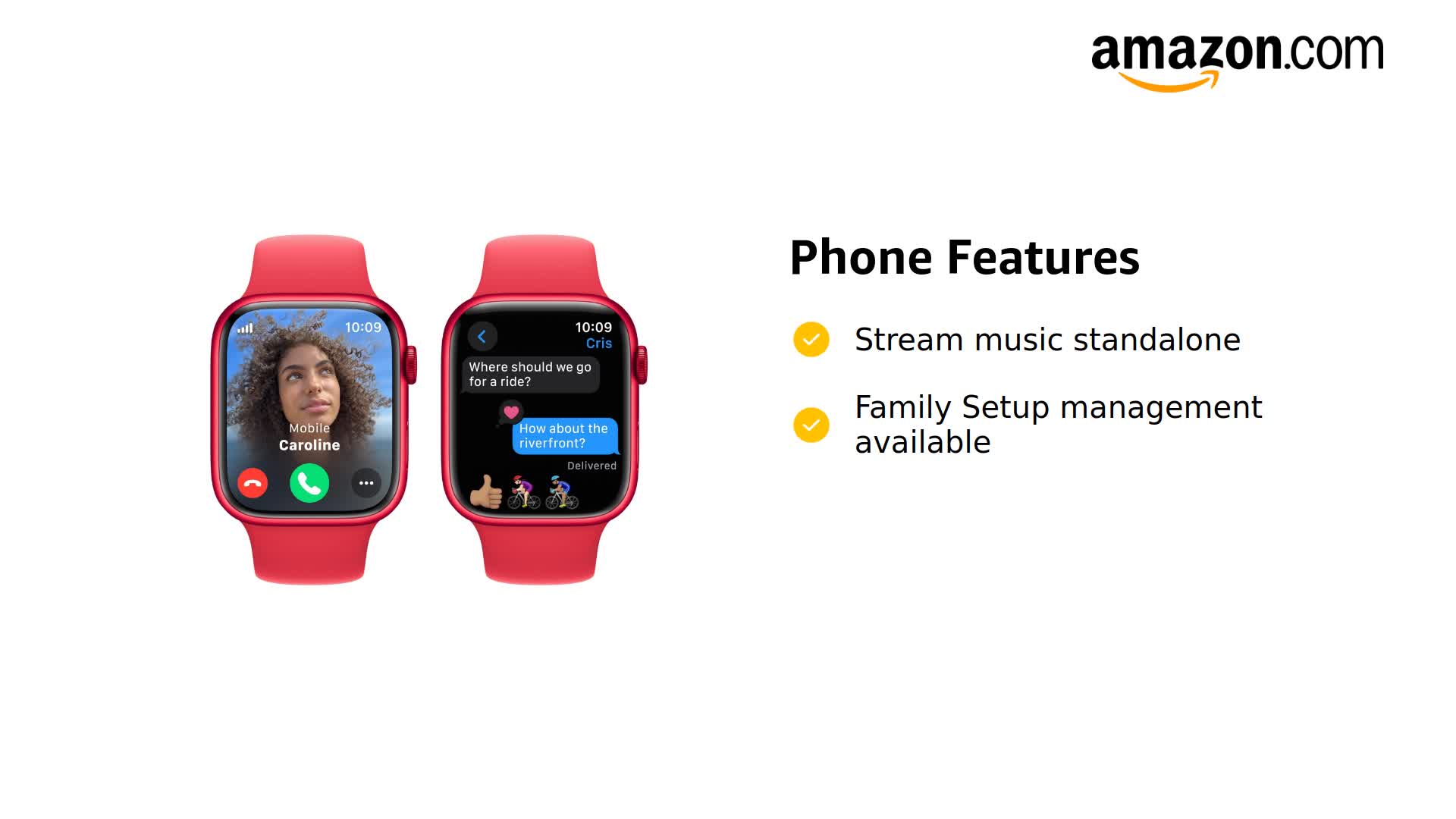 Amazon.com: Apple Watch Series 9 [GPS + Cellular, 45mm] - Red