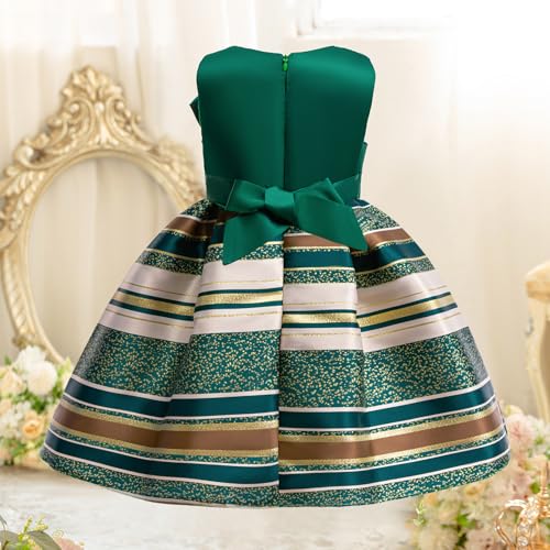 CMMCHAAH 2-9T Flower Girls Dresses Toddler Striped Dress4