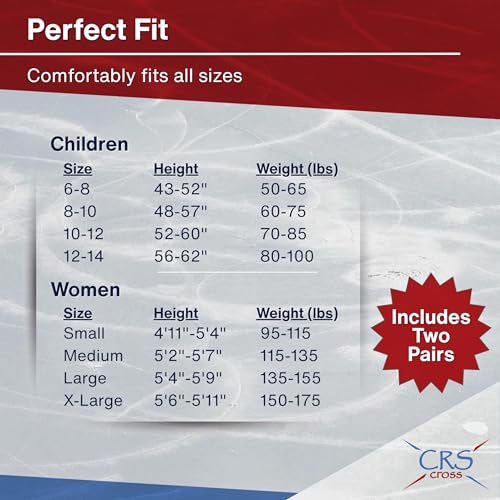 Image of CRS Cross Figure Skate Tights - 2 Pair Footed for Competitions, Practice, Ice Skating or Dance