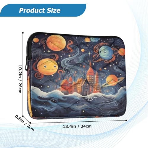 Funda cute Galaxy Planet para laptop de 13-14 pulgadas miniatura 3
