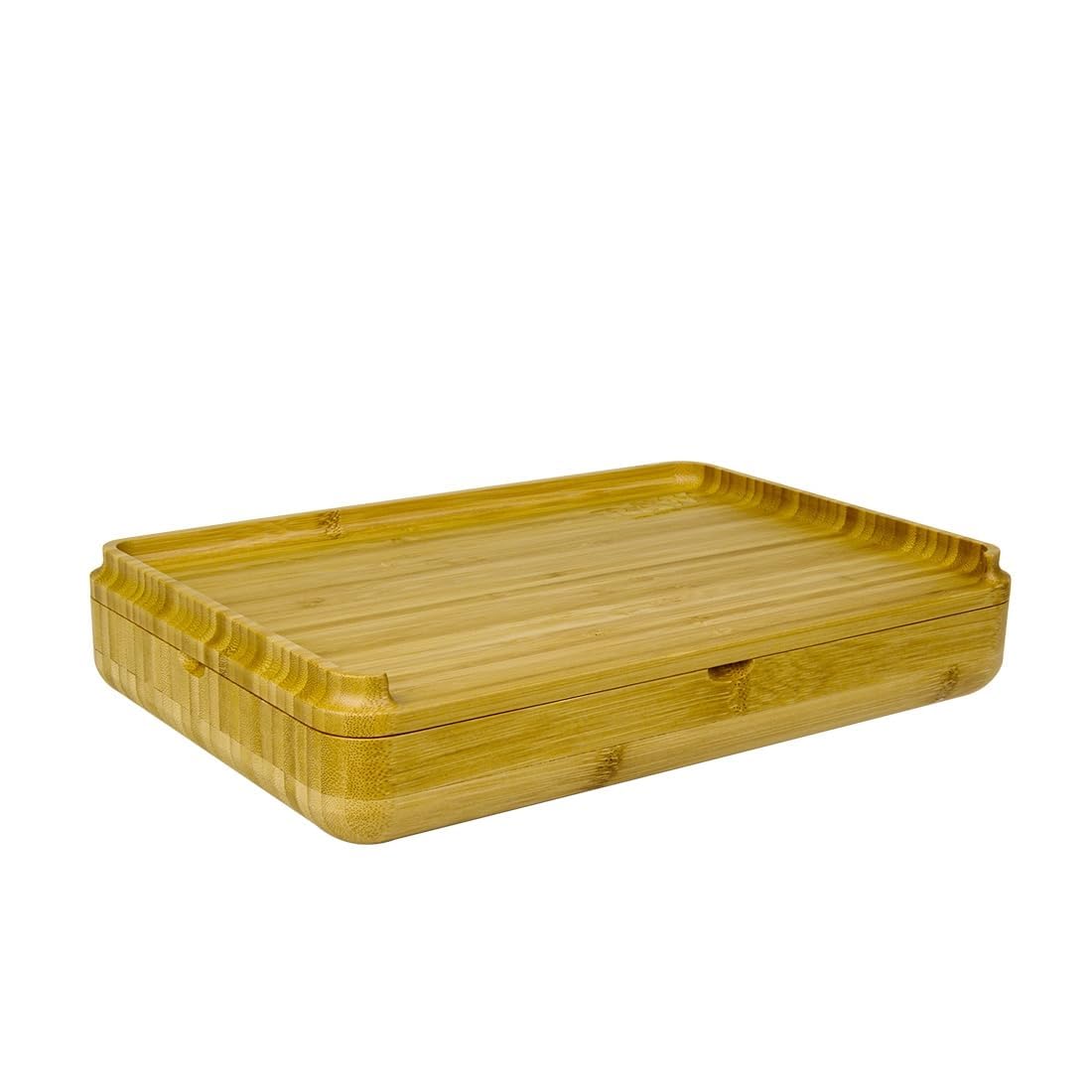 Raw White Spirit Box - Wooden Rolling Tray Box