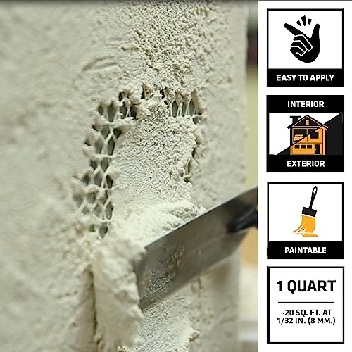 Sika - 503333 Sikacryl Ready-Mix Stucco Patch, 1 Qt, White #TOP1