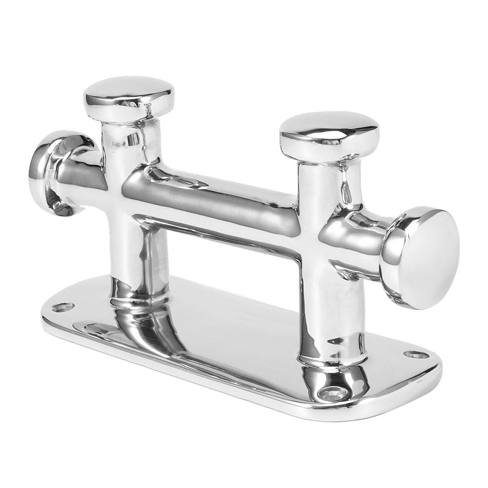 Keenso Bitta D'Ormeggio per Barche a Doppia Croce Marina, Bitta per Ormeggio per Barche in Acciaio Inossidabile 316 Resistente con Superficie Elevata Lucida, per Hardware per Pontile