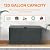 ZYJOYY 100 Gallon Resin Deck Box Waterproof Outdoor Storage Box and Patio Furniture Side Table for Pool Accessories, Gardening Tools, Outdoor Indoor Cushions, Lockable, UV Resistant