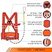 TRSMIMA Safety Harness Fall Protection - Half-Body Roofing Harness kit with 6 ft Lanyard and Padded Shoulder - ANSI Standard