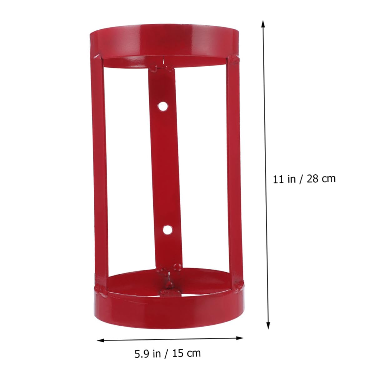 Soporte de Pared Resistente para Extintor de Incendios Rojo de Acero, Colgador Práctico y Pesado para Uso en Casa y Hotel