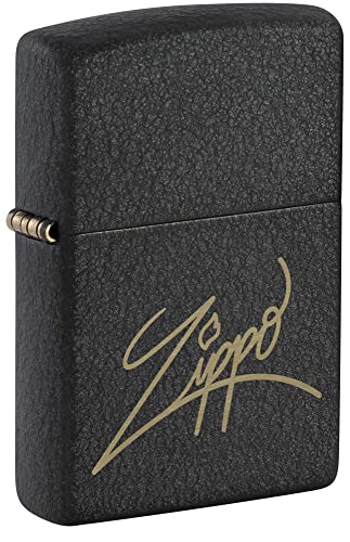 Zippo Sturmfeuerzeug - Spiritual Cat, Black Matte, Black Light - Nachfüllbar - Wiederverwendbar - Windfestes Design - Geschenkbox - Made In USA