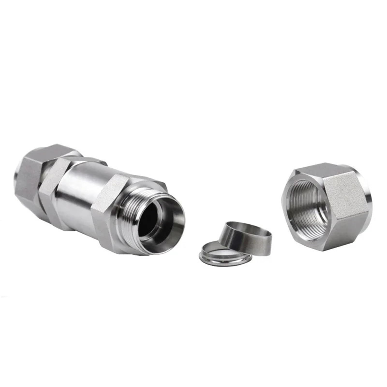 Válvula unidireccional de acero inoxidable 304 con tubo de diámetro exterior de 1/8, 1/4, 3/8 y 1/2 pulgadas, válvula de retención antirretorno, 1 unidad(18mm)