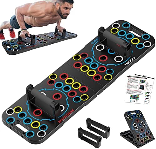 56-in-1 Push Up Board, Multi-function Foldable Push Up Bar, Portable Push Up Handles for Floor, Push Up Board, Multi-function Detachable Push Up Bar, Portable Push up Handles for Floor, Gift for Boyfriend