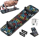 56-in-1 Push Up Board, Multi-function Foldable Push Up Bar, Portable Push Up Handles for Floor, Push