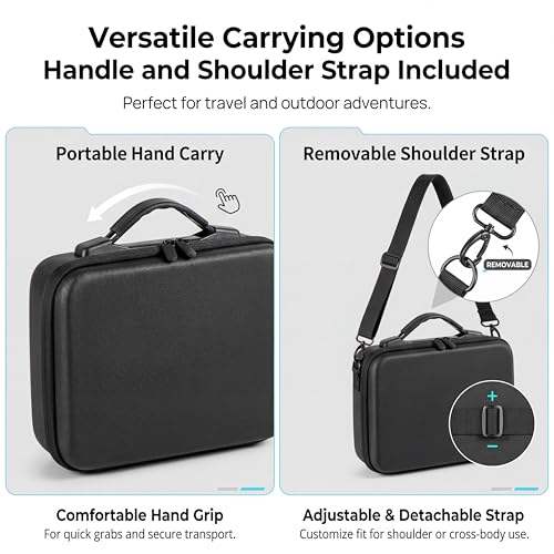 Image of STARTRC Protective Carrying Case for DJI Osmo Action 6 Enhanced Combo(No for Cage), Portable Well-Organized Bag for Travel /Hiking /Cycling /Blogger, Splash-proof, Shockproof