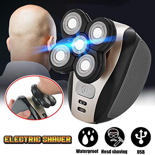 SHUSUEN 2020 New 5 in 1 Rechargeable Bald Head Shaver Razor Cordless Hair
