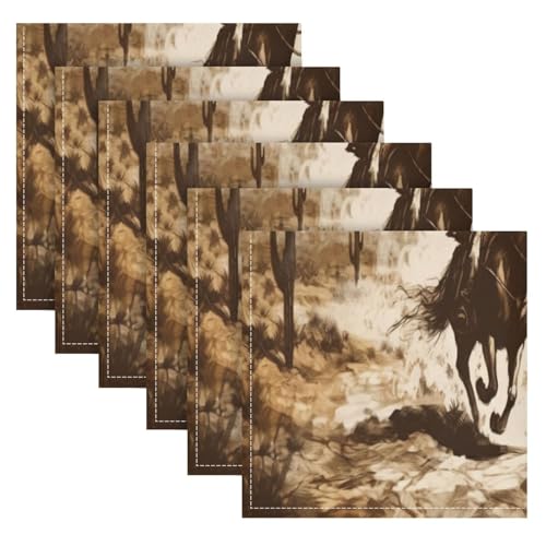 Servilletas de Tela Cuadradas 50.5 x 50.5 cm Pack 6 miniatura 1