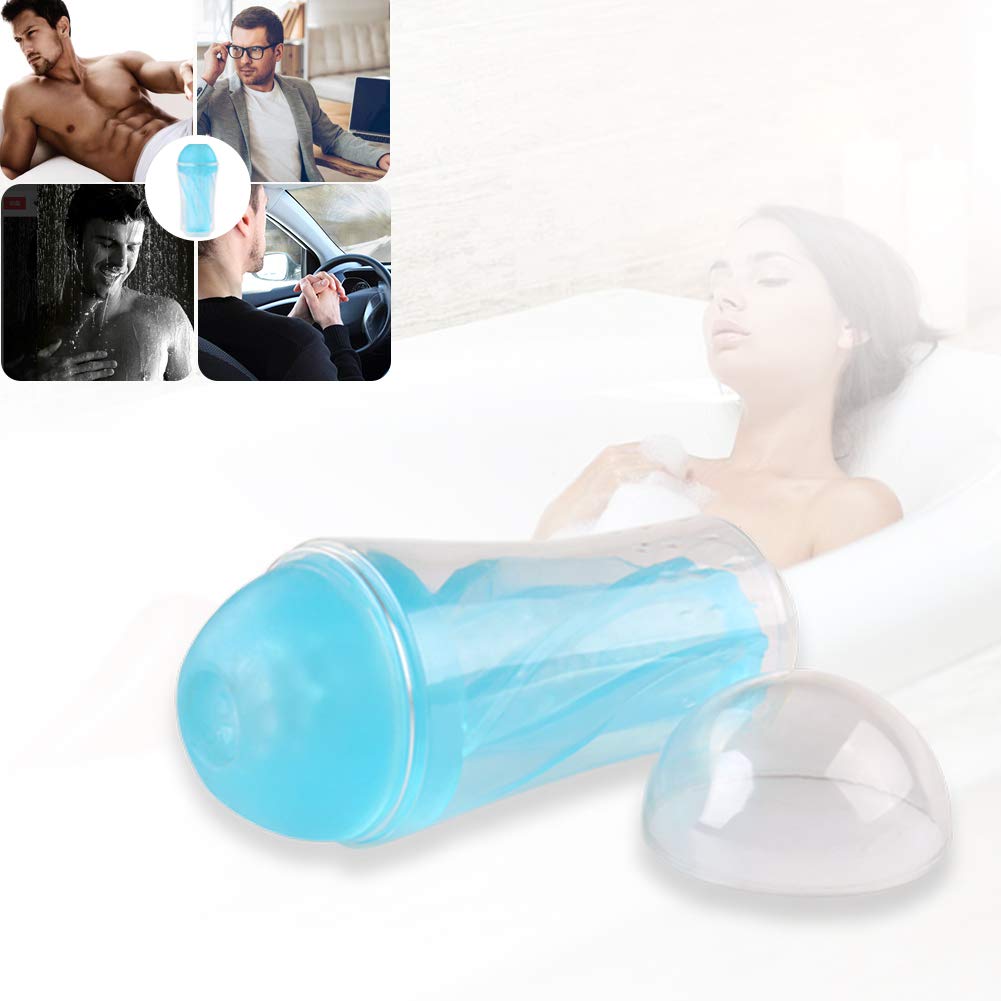 100% Waterproof Ma-st-ubration C-up Toy Handheld, 3D R*ea^l^istic Silicone Ma-le Se-lf Pleasure for Adult Men Deluxe Gift Tight Channels,Privacy Package