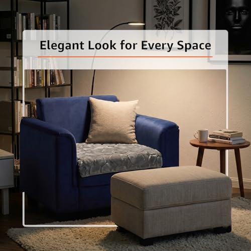 Image of Amazon Basics - Rabbit Fur Make Your Own Sofa Cover |70cm x 70cm| Microfiber Sofa Slipcover | 350 GSM (Grey, 1 Seater)