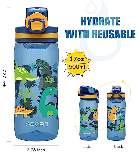 Image of Opard Sports Water Bottles 20 /24 Oz BPA Free Leak Proof Tritan Plastic Bottle Flip Top Kids Water Bottle Fast Flow /Water Bottle with Straw