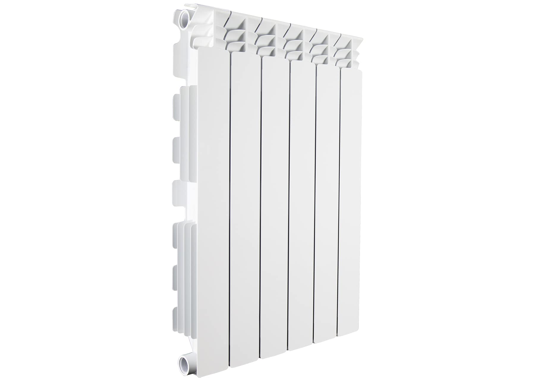 Fondital V666AM05406 Radiatore in alluminio pressofuso Exclusivo B3, 700 mm, 6 elementi, bianco