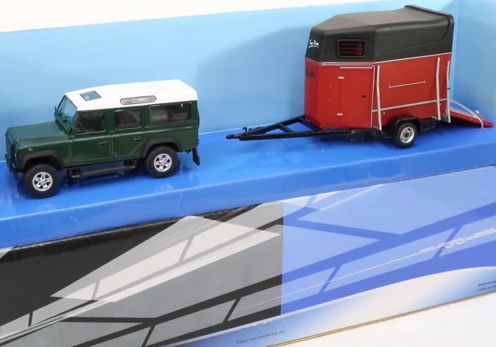 Amazon | カラママ 1/43 ディフェンダー & トレーラーCararama LAND