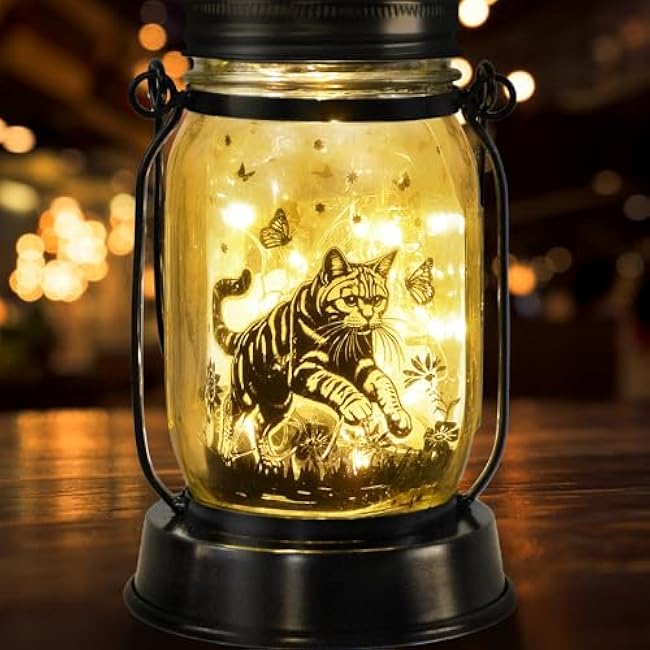 Dog Solar Lanterns Dog Lover Gifts for Women Men Dog Lovers Gifts Hanging Dog Lanterns with Stake for Yard Lawn Garden Decor Waterproof Dog Lights Torches